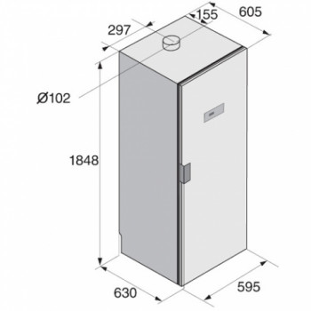 Паровой шкаф для ухода за одеждой Asko DC7784VW, Белый