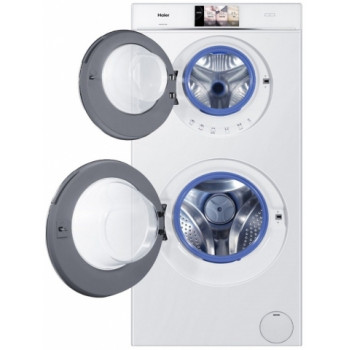 Стирально-сушильная машина с двумя барабанами Haier HWD120-B1558U, 12 кг, 1200 об/мин, A, Белый