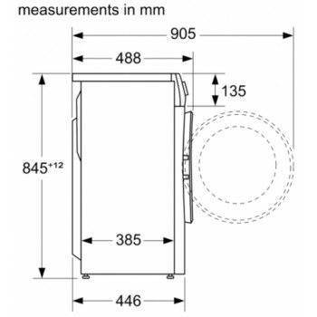 Стиральная машина узкая Bosch WHA122XEBL