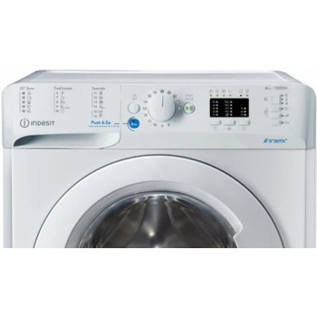 Стиральная машина узкая Indesit BWSA61051WEU, 6 кг, 1000 об/мин, F, Белый