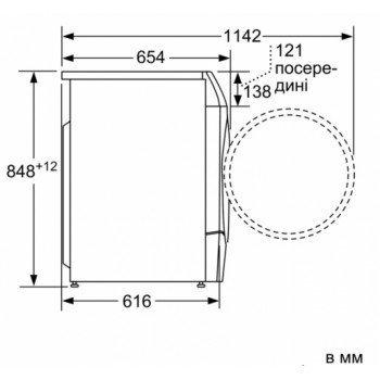 Cтирально-сушильная машина Bosch WDU28590OE, 10 кг, 1400 об/мин, A, Белый