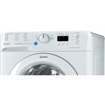 Стиральная машина узкая Indesit BWSA 71253 W, 7 кг, 1200 об/мин, D, Белый