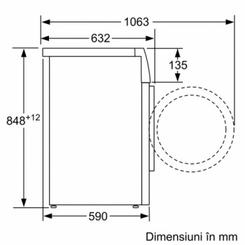 Стиральная машина стандартная Bosch WAX28MH0BY, 10 кг, 1400 об/мин, A+++, Белый