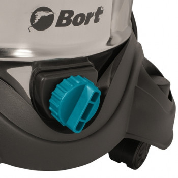 Пылесос строительный Bort BSS1425PowerPlus, 1400 Вт, 80 дБ, синий/голубой