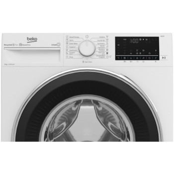 Стиральная машина стандартная Beko B5WFU78435WB, 8 кг, 1400 об/мин, C, Белый