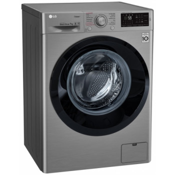 Стиральная машина узкая LG F2J5HS6S, 7 кг, 1200 об/мин, A, Серебристый