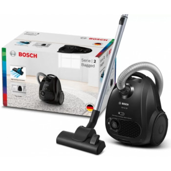 Пылесос с мешком Bosch BGB2X111, 3.0 л  и более, 600 Вт, 80 дБ, Черный