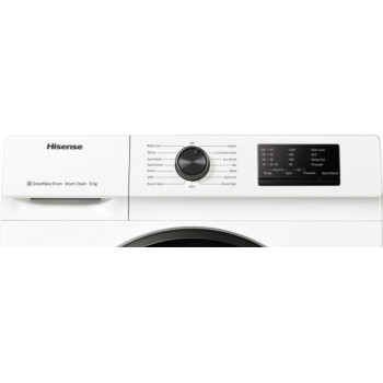 Стиральная машина узкая Hisense WFVB6010EM, 6 кг, 1000 об/мин, A+++, Белый