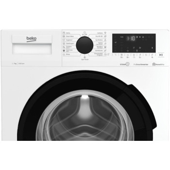 Стиральная машина узкая Beko WUE7726XWST, 7 кг, 1400 об/мин, B, Белый