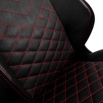 Scaun Gaming Noblechairs Hero, PU Piele, Negru/Rosu cu livrare în Chișinău și Moldova. Accesorii pentru jocuri la cele mai mici prețuri