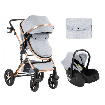 Stroller Kikka Boo 3 in 1 Darling Grey с доставкой по Кишиневу и всей Молдове. Малышам по лучшим ценам в Молдове