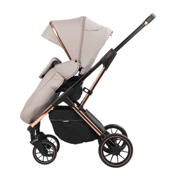 Stroller Kikka Boo 3 in 1 Angele, Chrome Beige