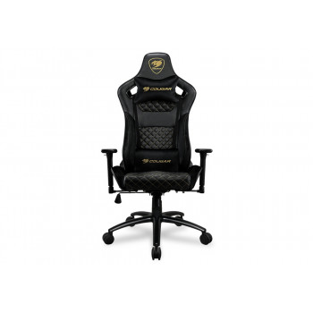 Scaun Gaming Cougar Explore S Royal, PVC Piele, Negru/Auriu