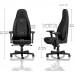 Scaun Gaming Noblechairs Icon, Vinil, Negru cu livrare în Chișinău și Moldova. Accesorii pentru jocuri la cele mai mici prețuri