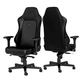 Gaming Chair Noble Hero NBL-HRO-PU-BLA Black/Black, User max load up to 150kg / height 165-190cm с доставкой по Кишиневу и всей Молдове. Игровые аксессуары по лучшим ценам в Молдове