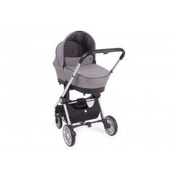 Stroller Kikka Boo 3 in 1 Vicenza Luxury, Grey silver frame