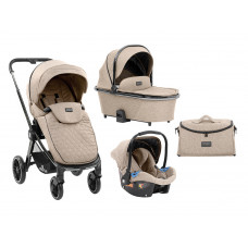 Stroller Kikka Boo 3 in 1 Vicenza Premium, Beige