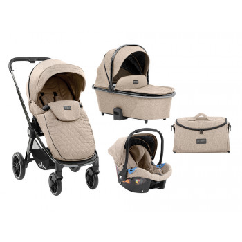 Stroller Kikka Boo 3 in 1 Vicenza Premium, Beige