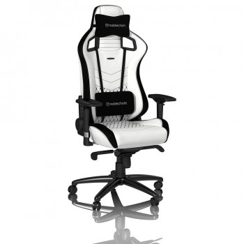 Gaming Chair Noble Epic NBL-PU-WHT-001 White, User max load up to 120kg / height 165-180cm с доставкой по Кишиневу и всей Молдове. Игровые аксессуары по лучшим ценам в Молдове