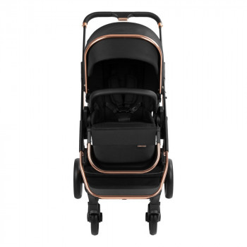 Stroller Kikka Boo 3 in 1 Angele, Chrome Black