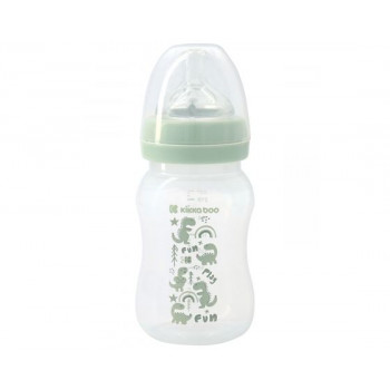 Anti-colic feeding bottle Kikka Boo 240ml Dinosaur Mint с доставкой по Кишиневу и всей Молдове. Малышам по лучшим ценам в Молдове