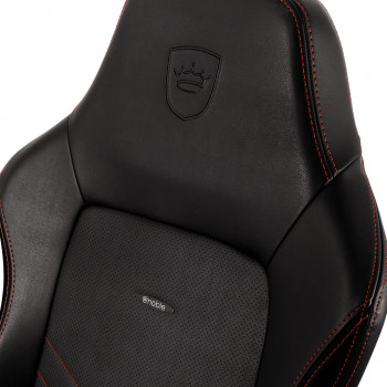 Scaun Gaming Noblechairs Hero, PU Piele, Negru/Rosu cu livrare în Chișinău și Moldova. Accesorii pentru jocuri la cele mai mici prețuri