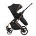 Stroller Kikka Boo 3 in 1 Angele, Chrome Black