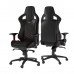 Gaming Chair Noble Epic NBL-PU-RED-002 Black/Red, User max load up to 120kg / height 165-180cm с доставкой по Кишиневу и всей Молдове. Игровые аксессуары по лучшим ценам в Молдове