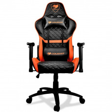 Scaun Gaming Cougar Armor One, PVC Piele, Negru/Portocaliu