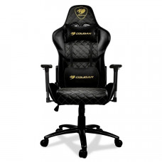 Scaun Gaming Cougar Armor One Royal, PVC Piele, Negru/Auriu