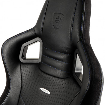 Scaun Gaming Noblechairs Epic, PU Piele, Negru/Albastru cu livrare în Chișinău și Moldova. Accesorii pentru jocuri la cele mai mici prețuri