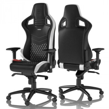 Scaun Gaming Noblechairs Epic, PU Piele, Negru/Roșu/Alb cu livrare în Chișinău și Moldova. Accesorii pentru jocuri la cele mai mici prețuri