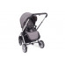 Stroller Kikka Boo 3 in 1 Vicenza Luxury, Grey silver frame