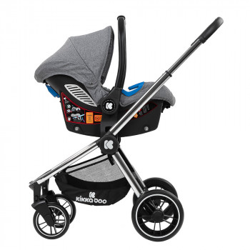 Stroller Kikka Boo 3 in 1 Vicenza Premium, Gray