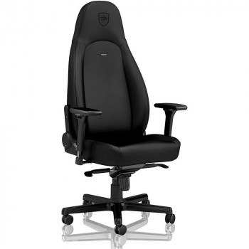 Scaun Gaming Noblechairs Icon, Vinil, Negru cu livrare în Chișinău și Moldova. Accesorii pentru jocuri la cele mai mici prețuri