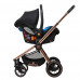 Stroller Kikka Boo 3 in 1 Vicenza Premium, Black