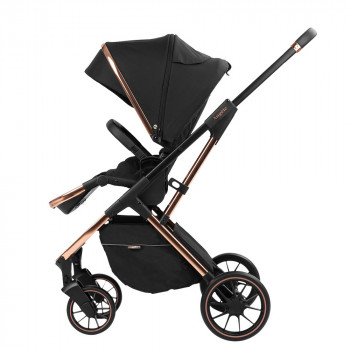 Stroller Kikka Boo 3 in 1 Angele, Chrome Black