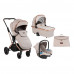 Stroller Kikka Boo 3 in 1 Angele, Chrome Beige