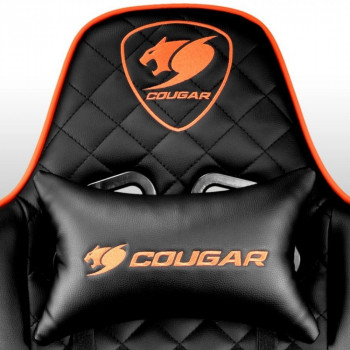 Игровое кресло Cougar Armor One, ПВХ Кожа, Черный/Оранжевый