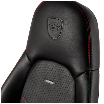 Scaun Gaming Noblechairs Icon, PU Piele, Negru/Rosu cu livrare în Chișinău și Moldova. Accesorii pentru jocuri la cele mai mici prețuri