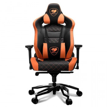 Scaun Gaming Cougar Armor Titan Pro, PVC Piele, Negru/Portocaliu cu livrare în Chișinău și Moldova. Accesorii pentru jocuri la cele mai mici prețuri