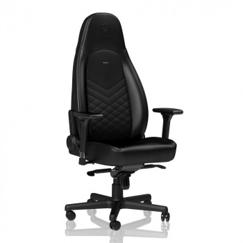 Scaun Gaming Noblechairs Icon, PU Piele, Negru cu livrare în Chișinău și Moldova. Accesorii pentru jocuri la cele mai mici prețuri