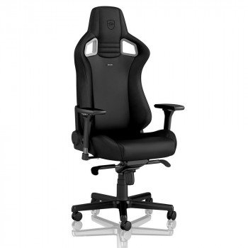 Scaun Gaming Noblechairs Epic, Vinil, Negru cu livrare în Chișinău și Moldova. Accesorii pentru jocuri la cele mai mici prețuri