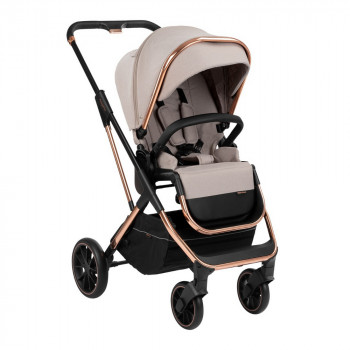 Stroller Kikka Boo 3 in 1 Angele, Chrome Beige