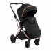 Stroller Kikka Boo 3 in 1 Angele, Chrome Black