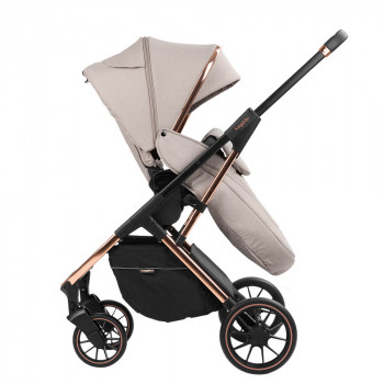 Stroller Kikka Boo 3 in 1 Angele, Chrome Beige