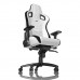 Gaming Chair Noble Epic NBL-PU-WHT-001 White, User max load up to 120kg / height 165-180cm с доставкой по Кишиневу и всей Молдове. Игровые аксессуары по лучшим ценам в Молдове