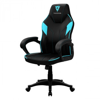 Gaming Chair ThunderX3 EC1  Black/Cyan, User max load up to 150kg / height 165-180cm с доставкой по Кишиневу и всей Молдове. Игровые аксессуары по лучшим ценам в Молдове