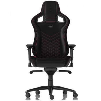 Scaun Gaming Noblechairs Epic, PU Piele, Negru/Roz cu livrare în Chișinău și Moldova. Accesorii pentru jocuri la cele mai mici prețuri