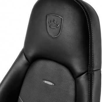 Scaun Gaming Noblechairs Icon, PU Piele, Negru/Alb cu livrare în Chișinău și Moldova. Accesorii pentru jocuri la cele mai mici prețuri